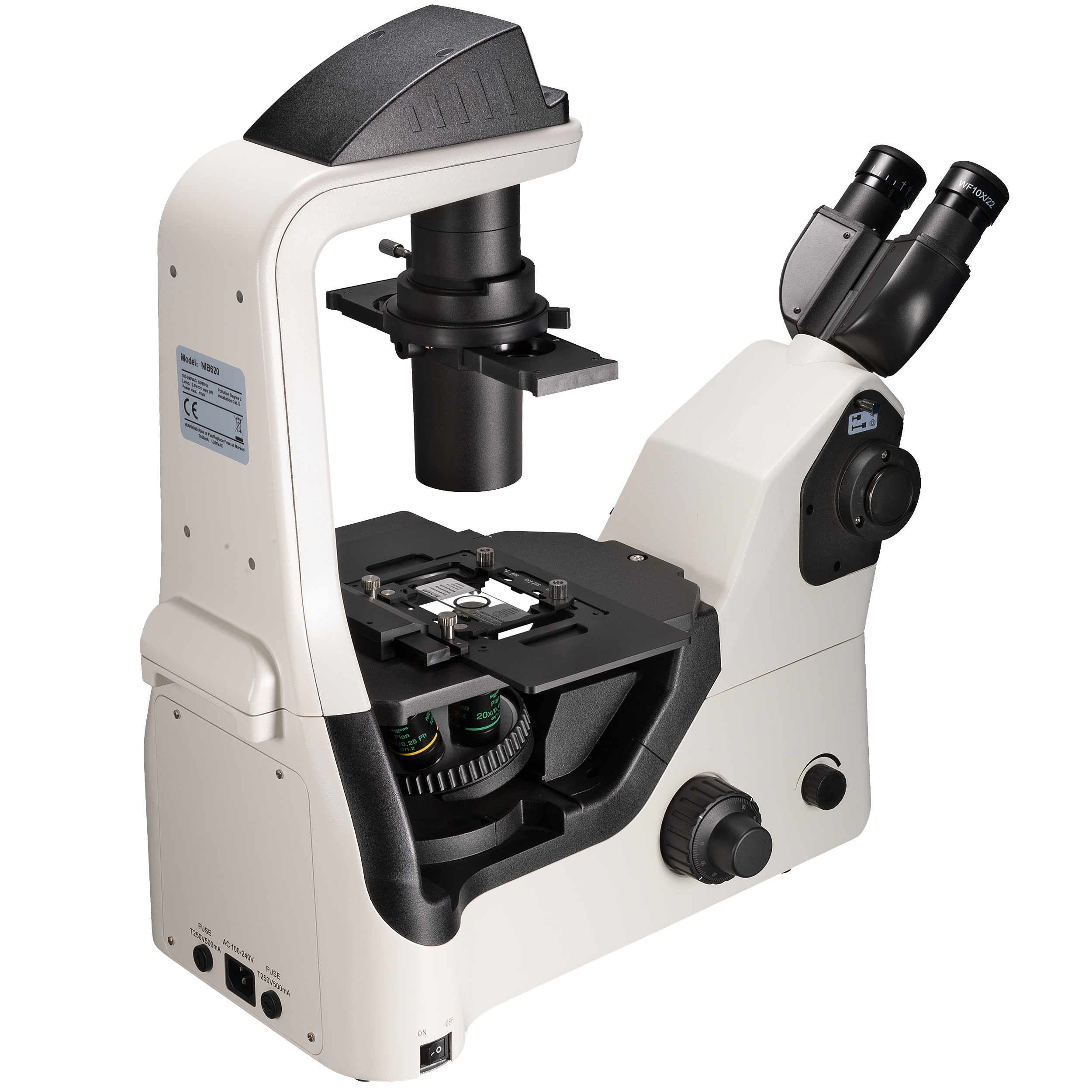 Nexcope NIB620 professional, inverted laboratory microscope with phase contrast