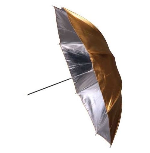 BRESSER Umbrella gold/silver 83cm interchangeable
