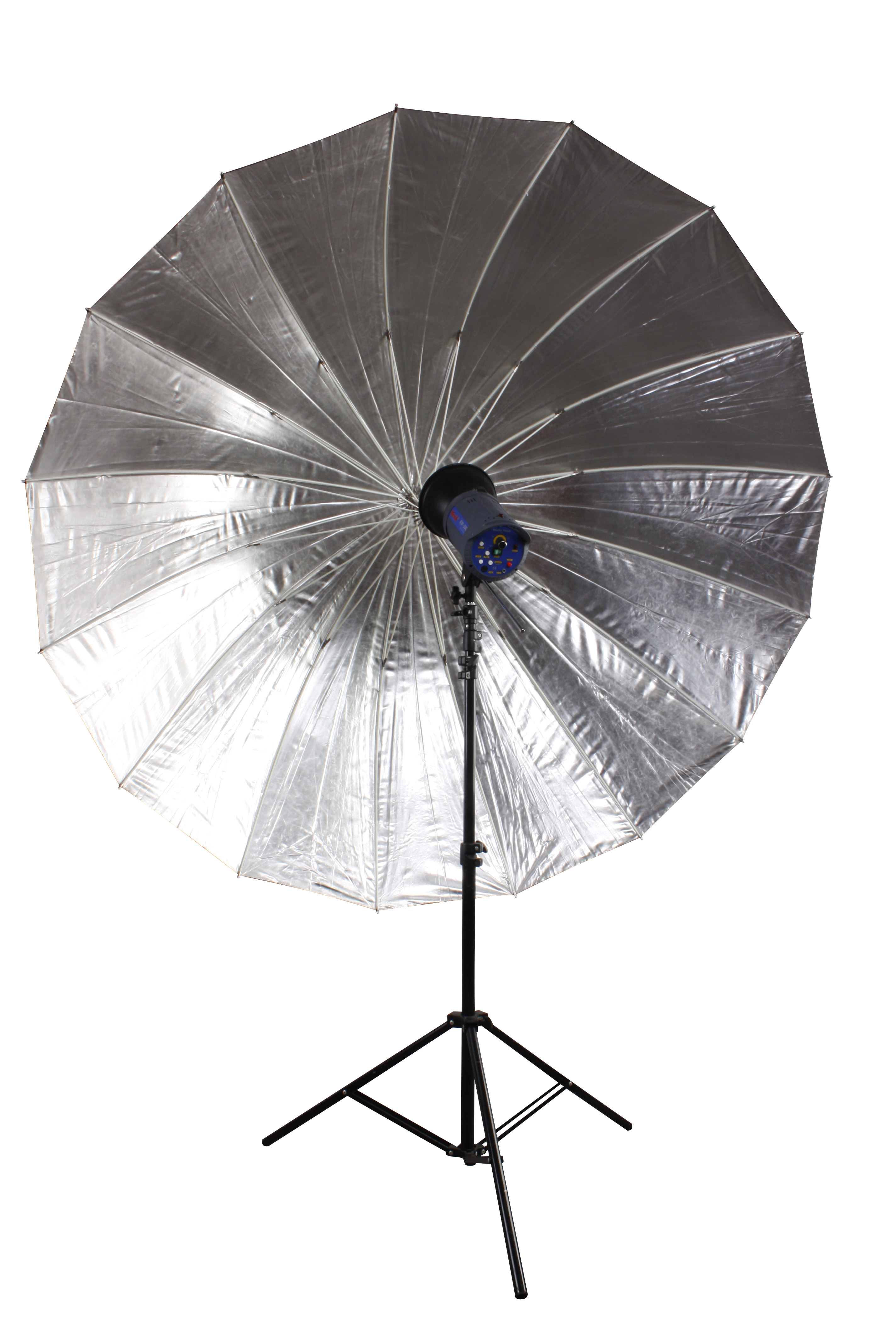 BRESSER SM-09 Jumbo Reflective Umbrella silver/black 180 cm 