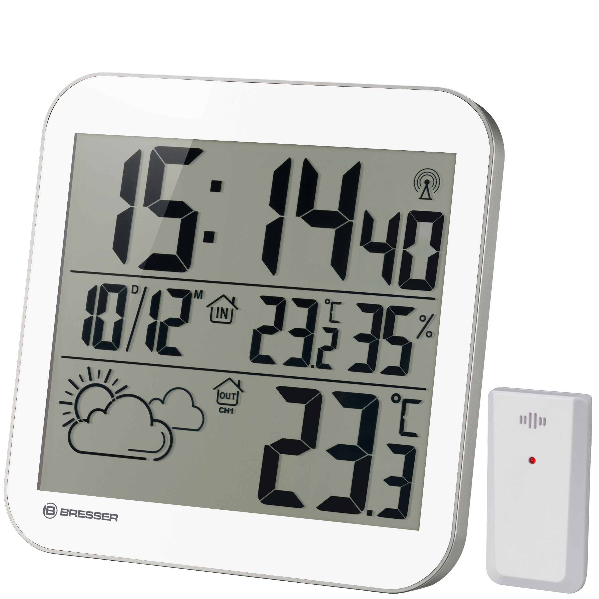 BRESSER MyTime LCD Weather wall clock (Refurbished)