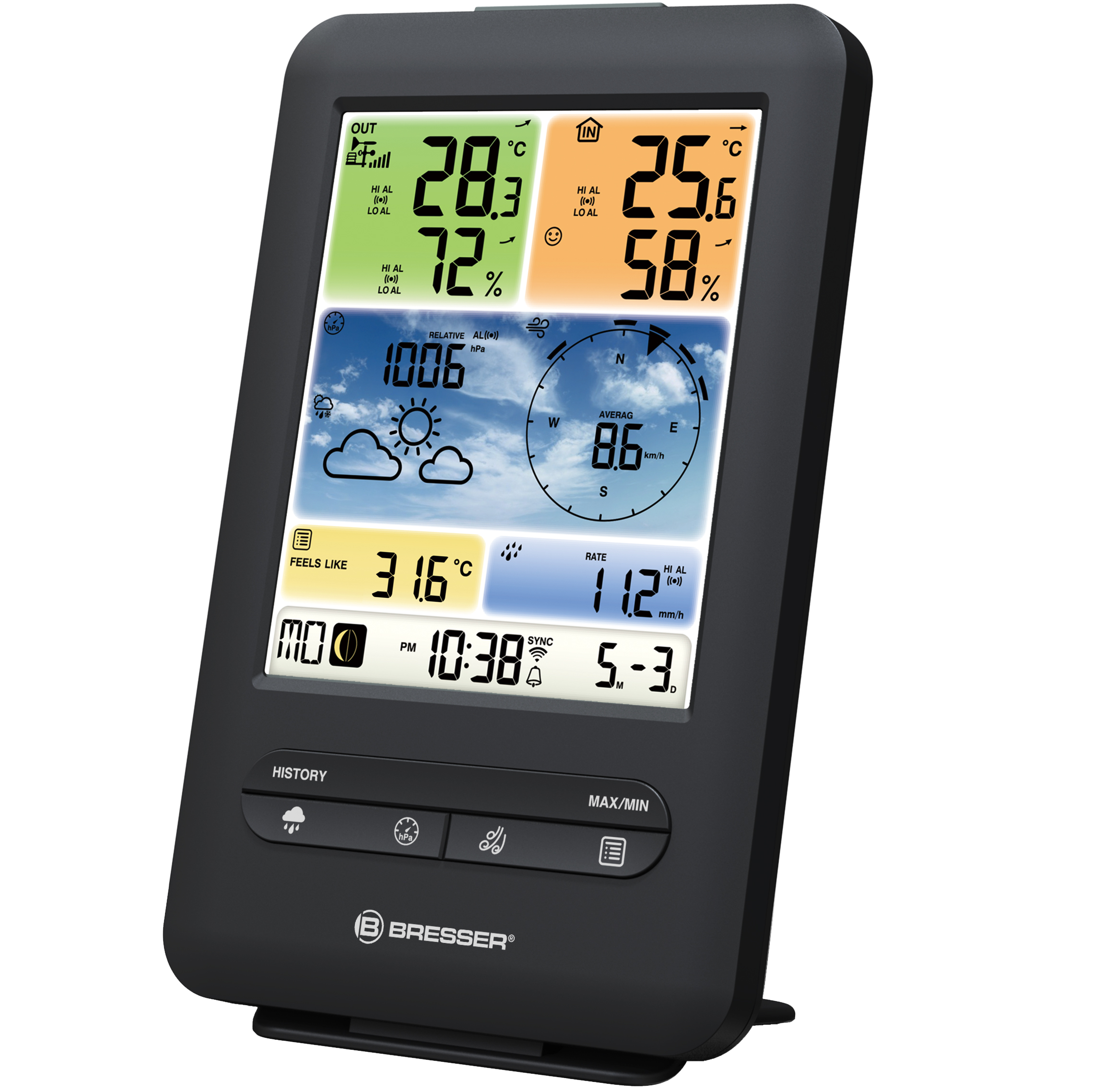 BRESSER Professional WIFI colour Weather Station 5-in-1 V