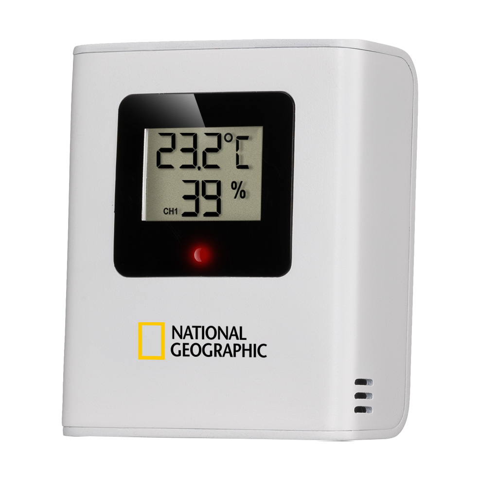 NATIONAL GEOGRAPHIC VA colour LCD Weather Station incl. 3 Sensors