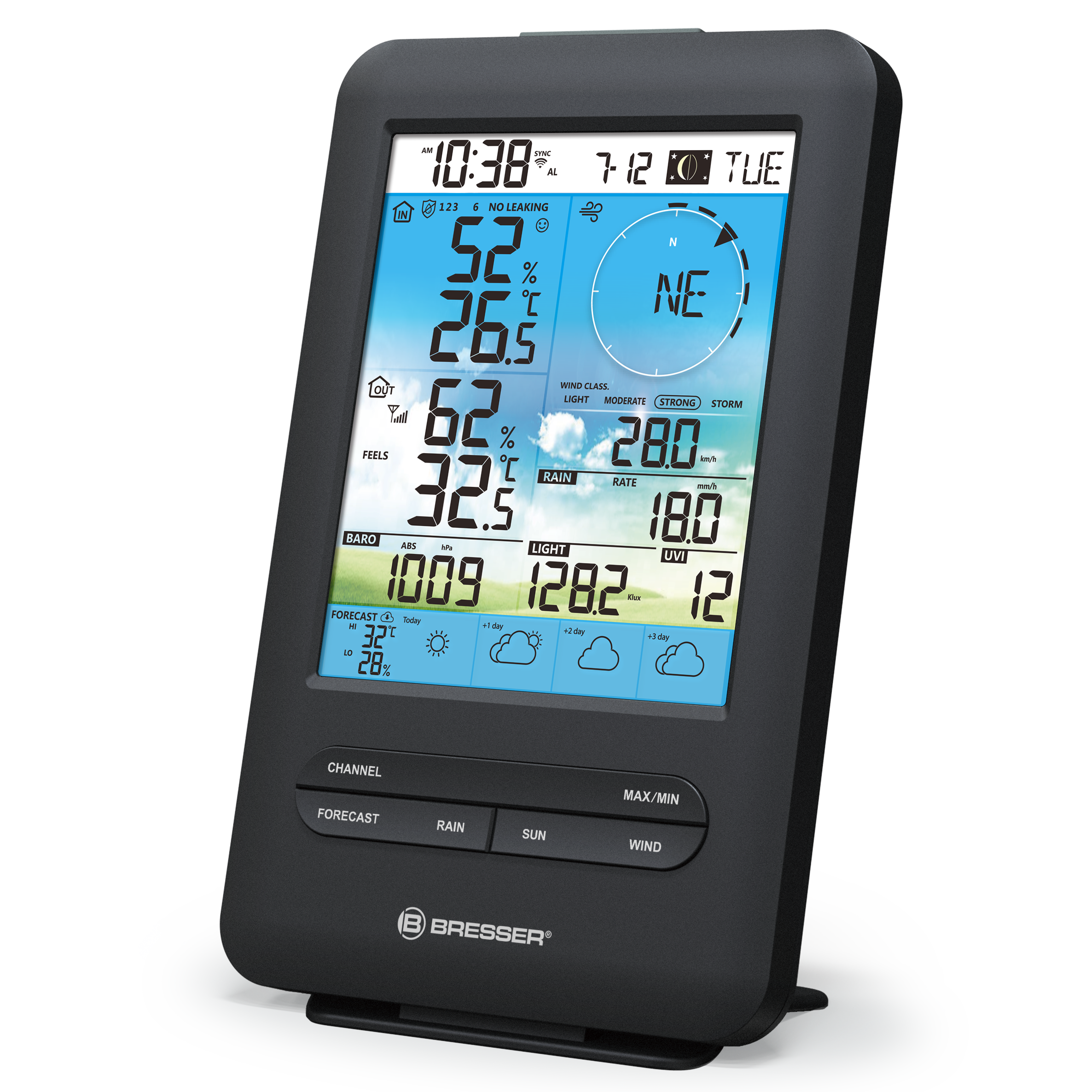 BRESSER additional base station for the 7003200 4-day 4CAST Wi-Fi weather centre (Refurbished)