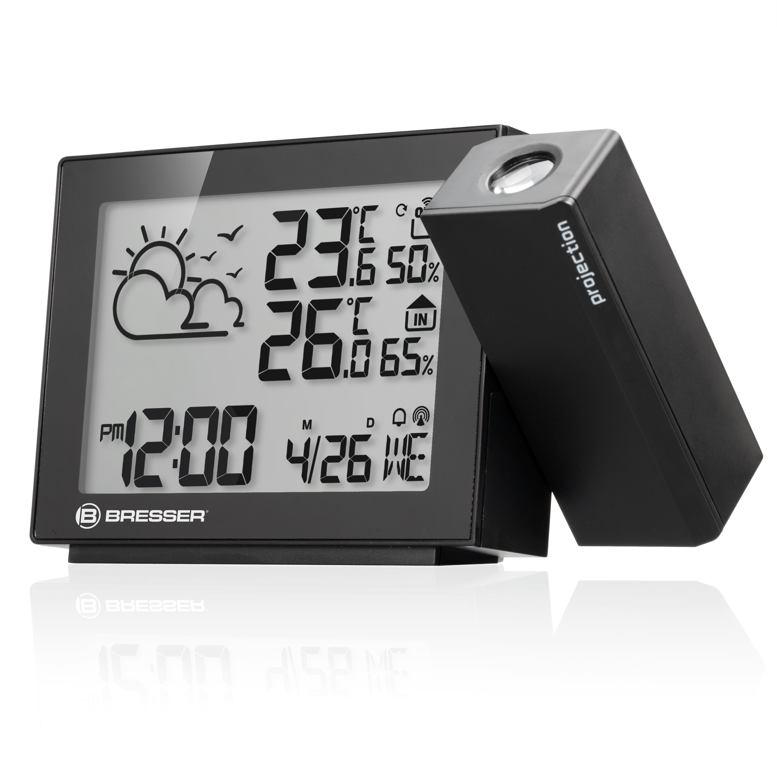 BRESSER Projection Radio-Controlled Weather Station MeteoTemp P