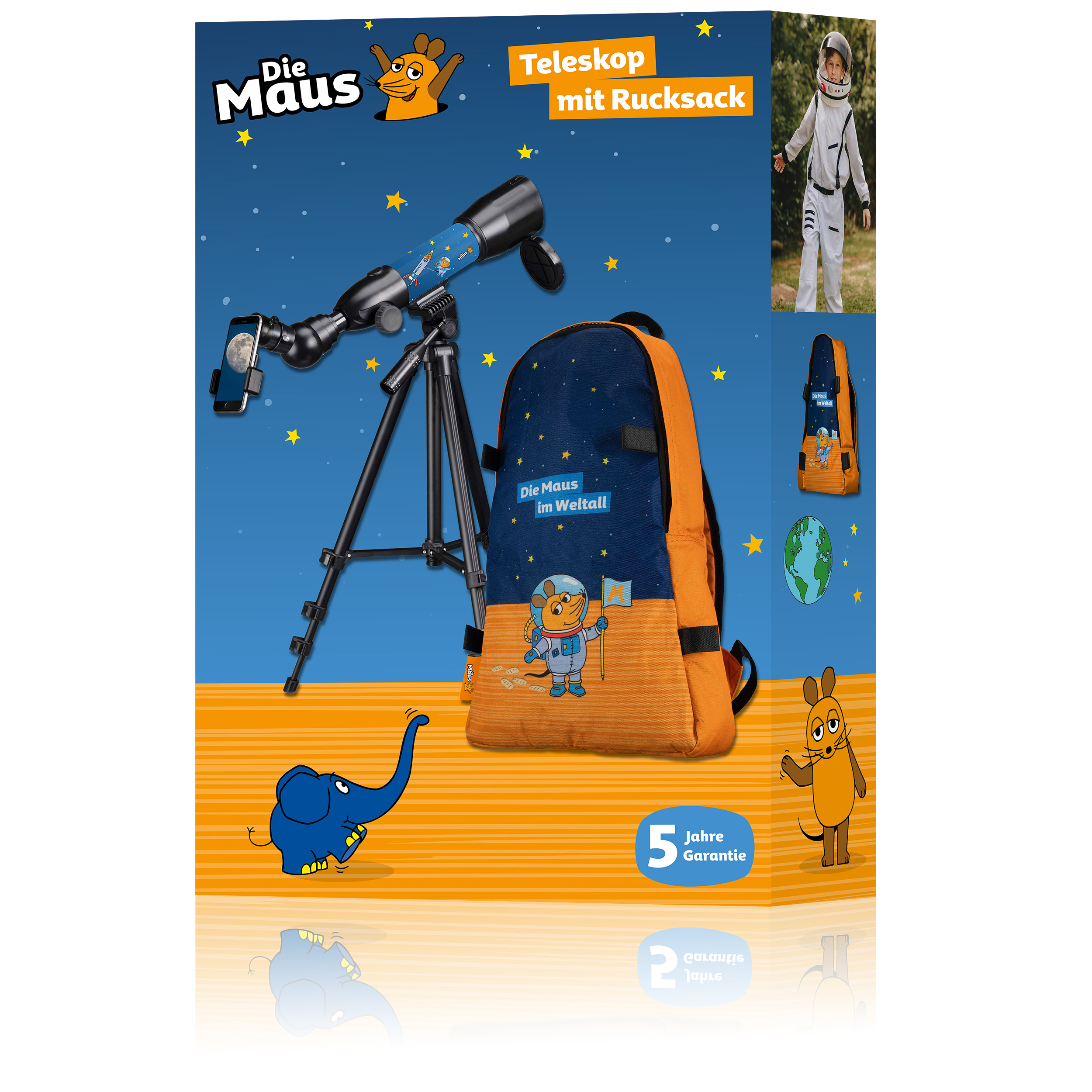 Die Maus Refractor Telescope 50/350 with Backpack