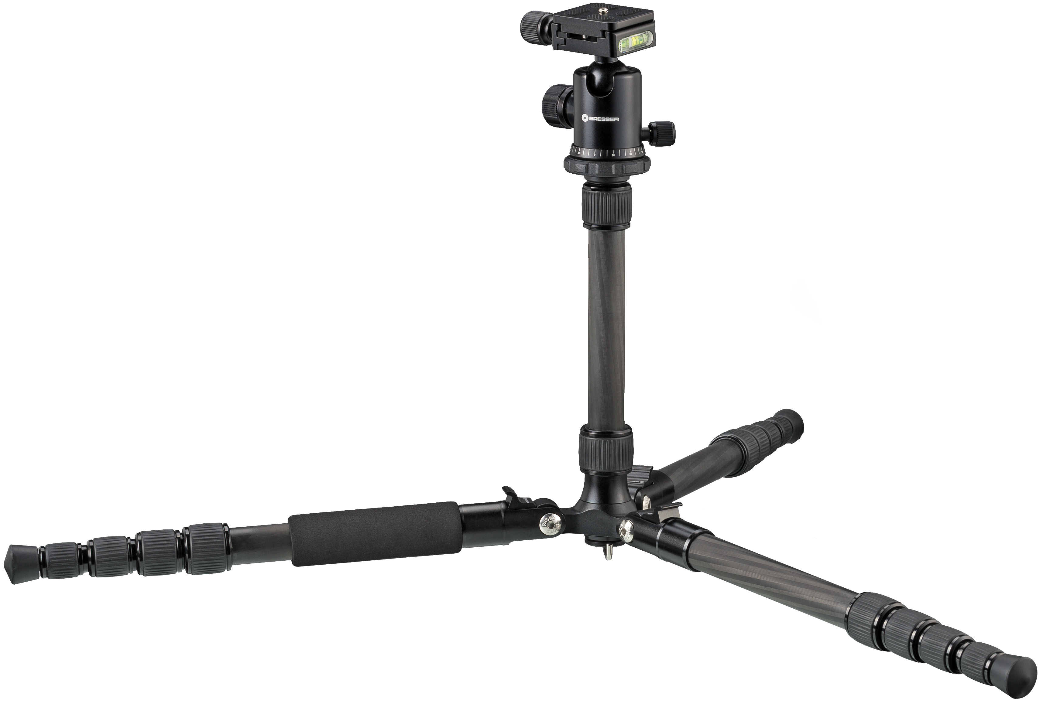BRESSER BR-2205-N1 Carbon Photo Tripod up to 8 kg also usable as Ground Level Tripod