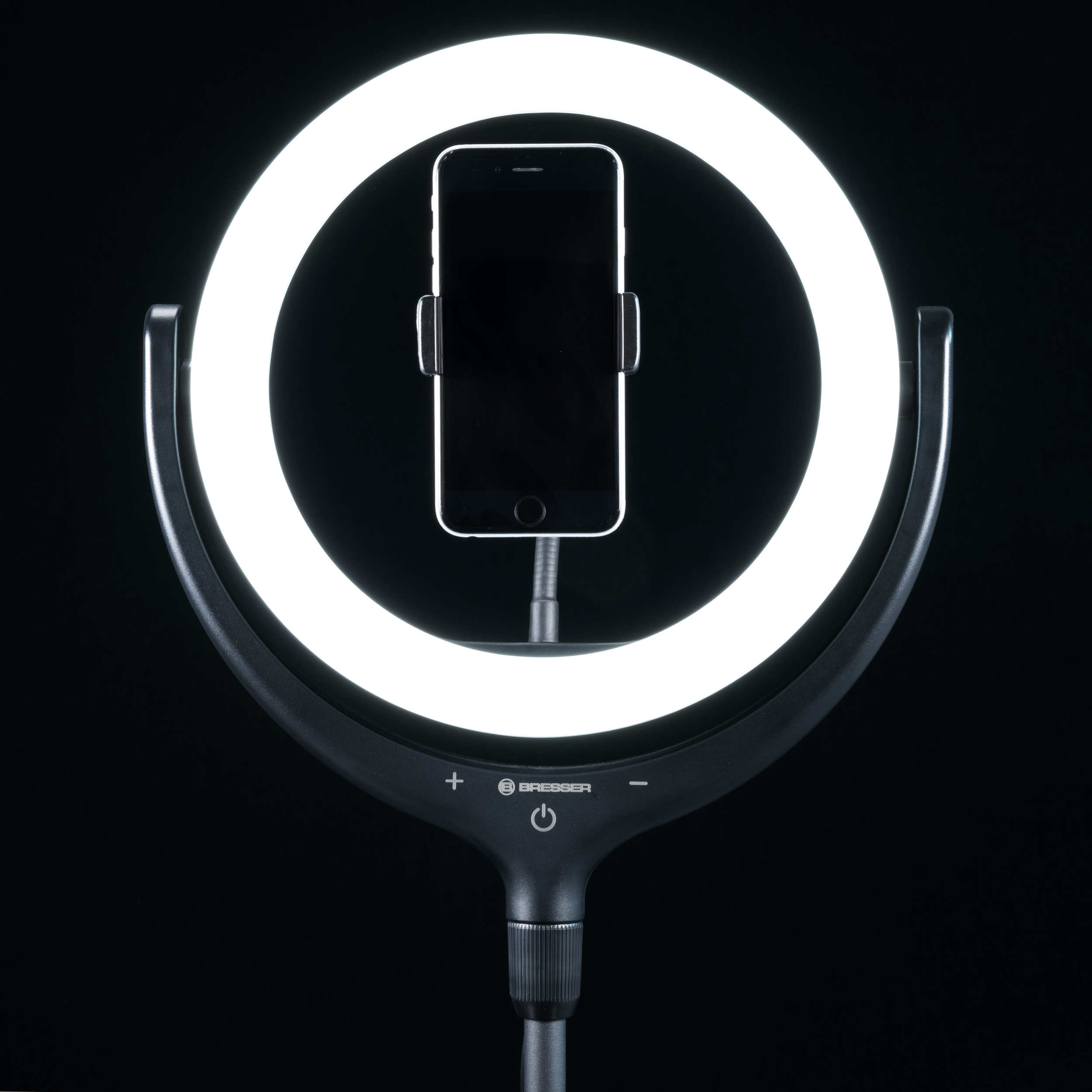 BRESSER BR-RL 10B LED Ringlight with stand and USB connection