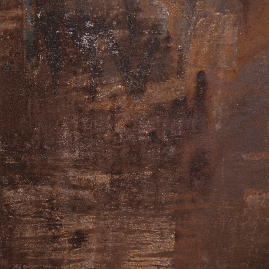 BRESSER Flat Lay Background for Tabletop Photography 60 x 60cm Rust / Bronze Natura