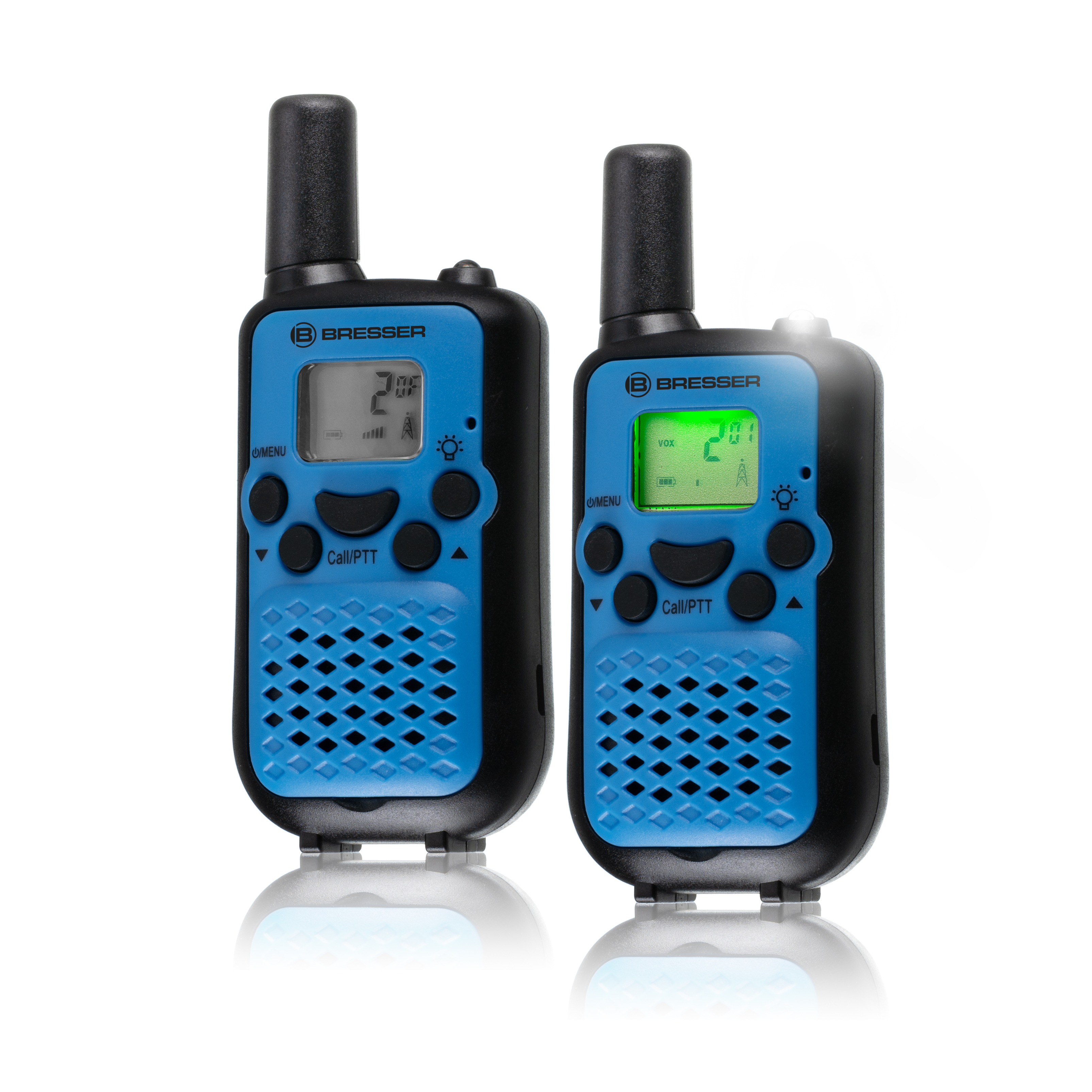 BRESSER JUNIOR Walkie-talkies Set of 2 with long range of up to 6 km and hands-free function
