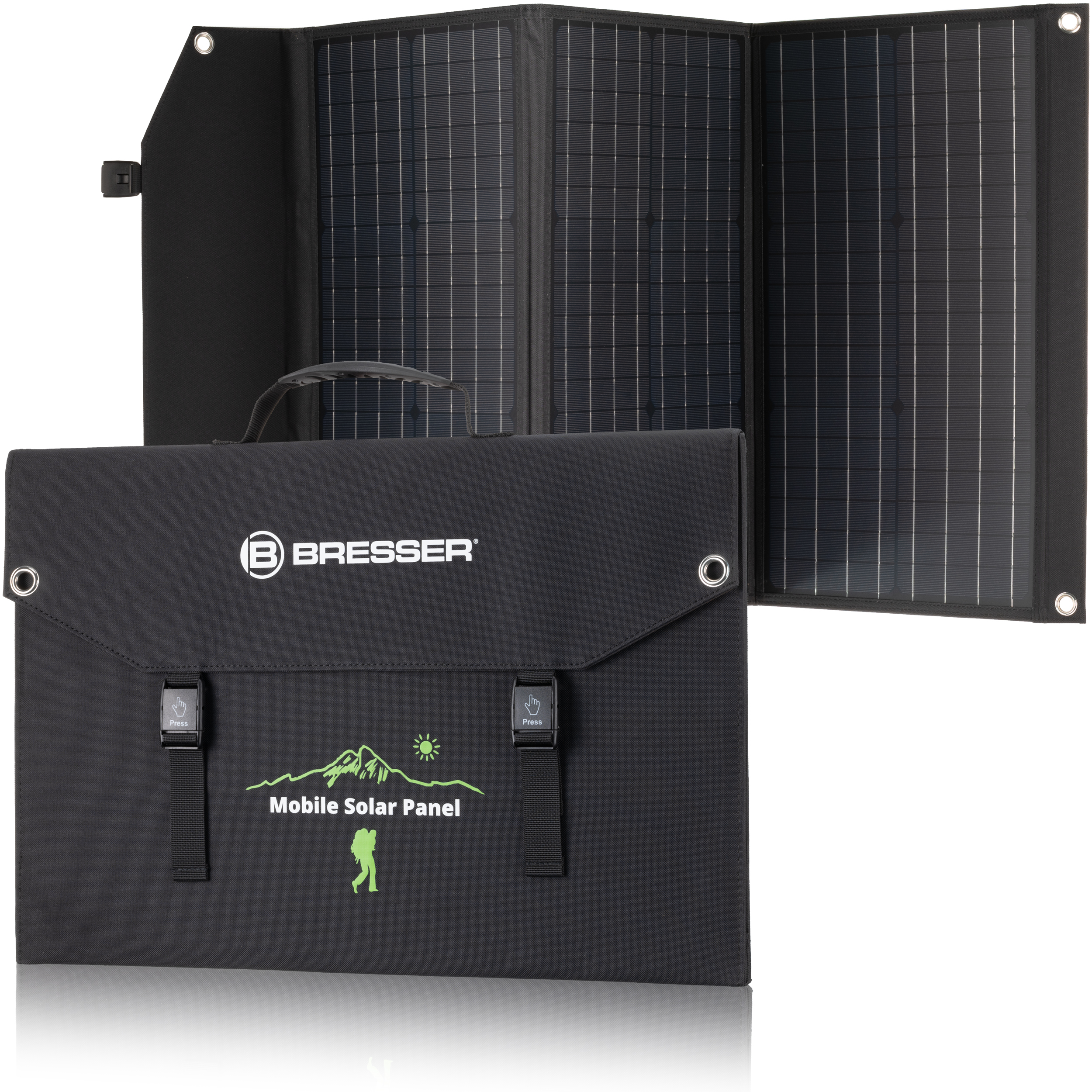 BRESSER Set Portable Power Station 600W + Solar Charger 90W