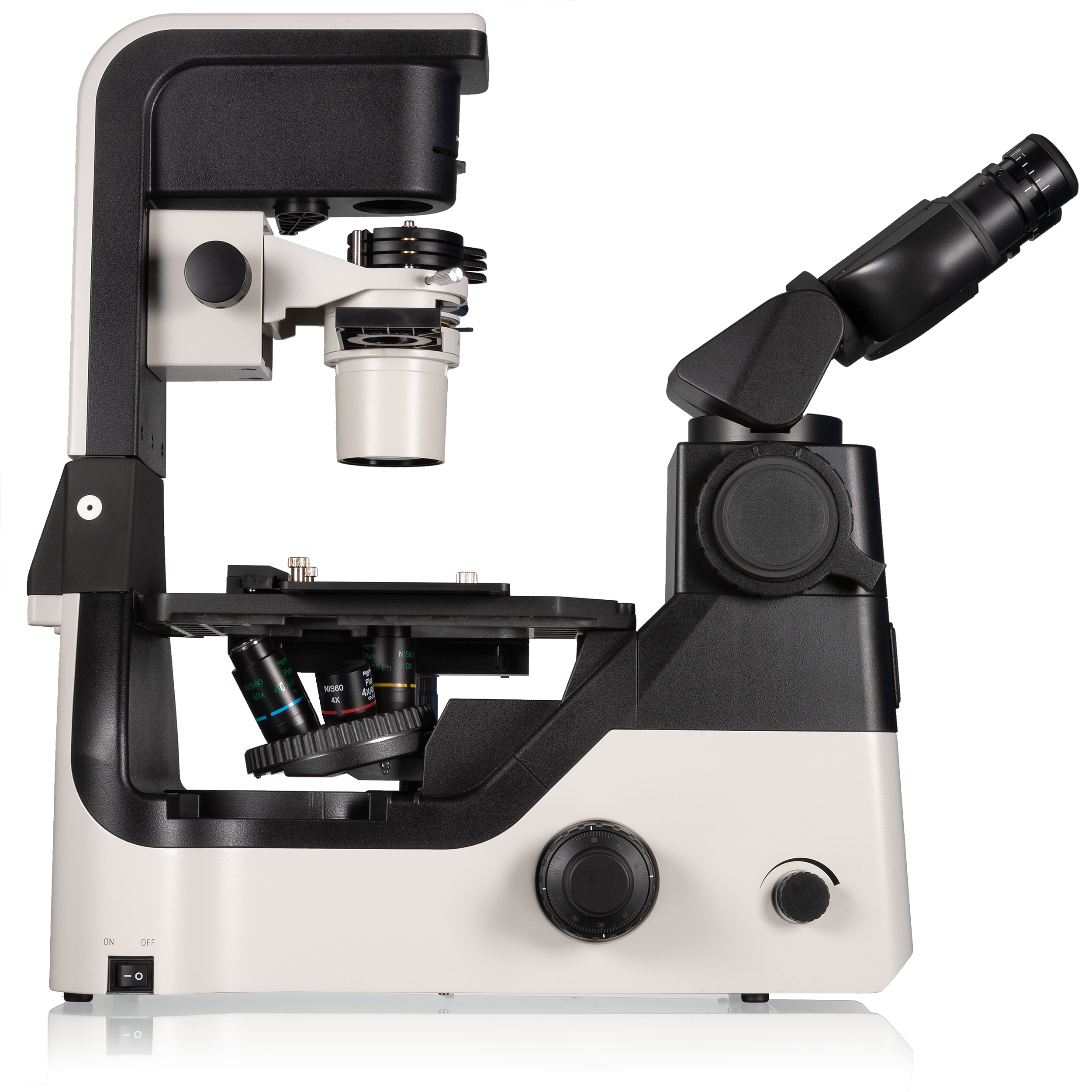 Nexcope NIB630 inverted research microscope with tiltable lighting unit
