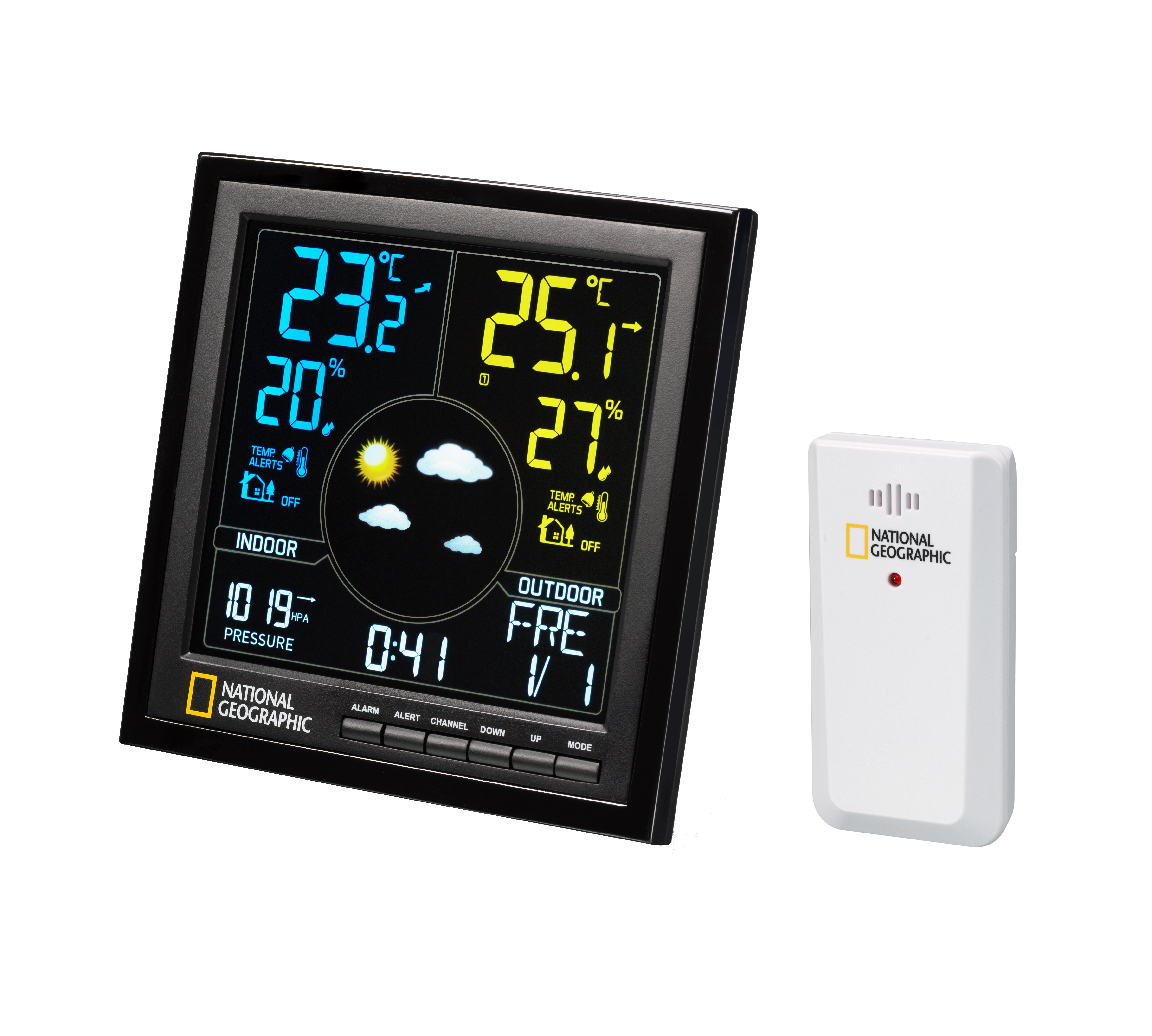 NATIONAL GEOGRAPHIC VA colour RC Weather Station (Refurbished)