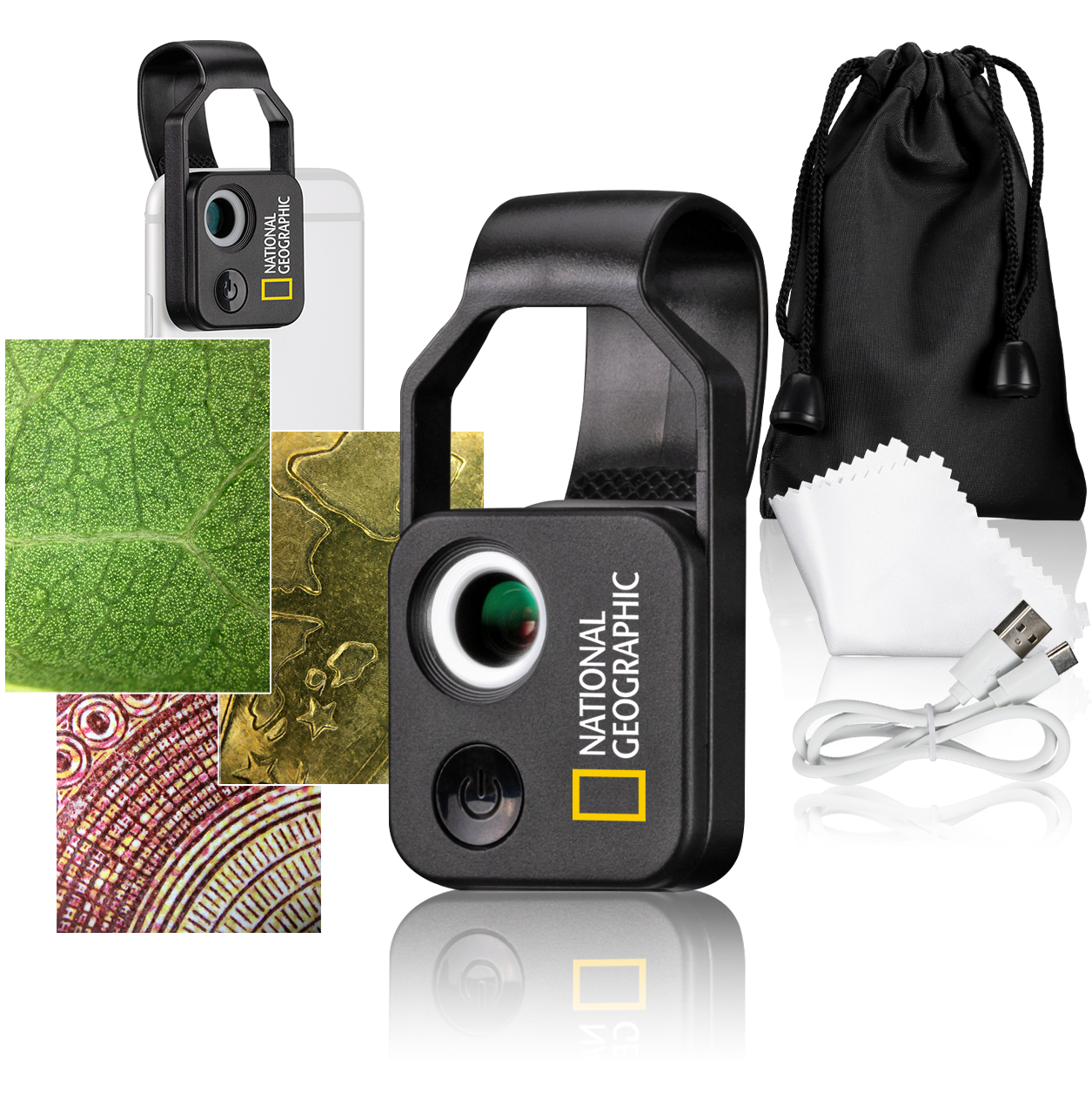 NATIONAL GEOGRAPHIC 200x Smartphone Microscope with CPL