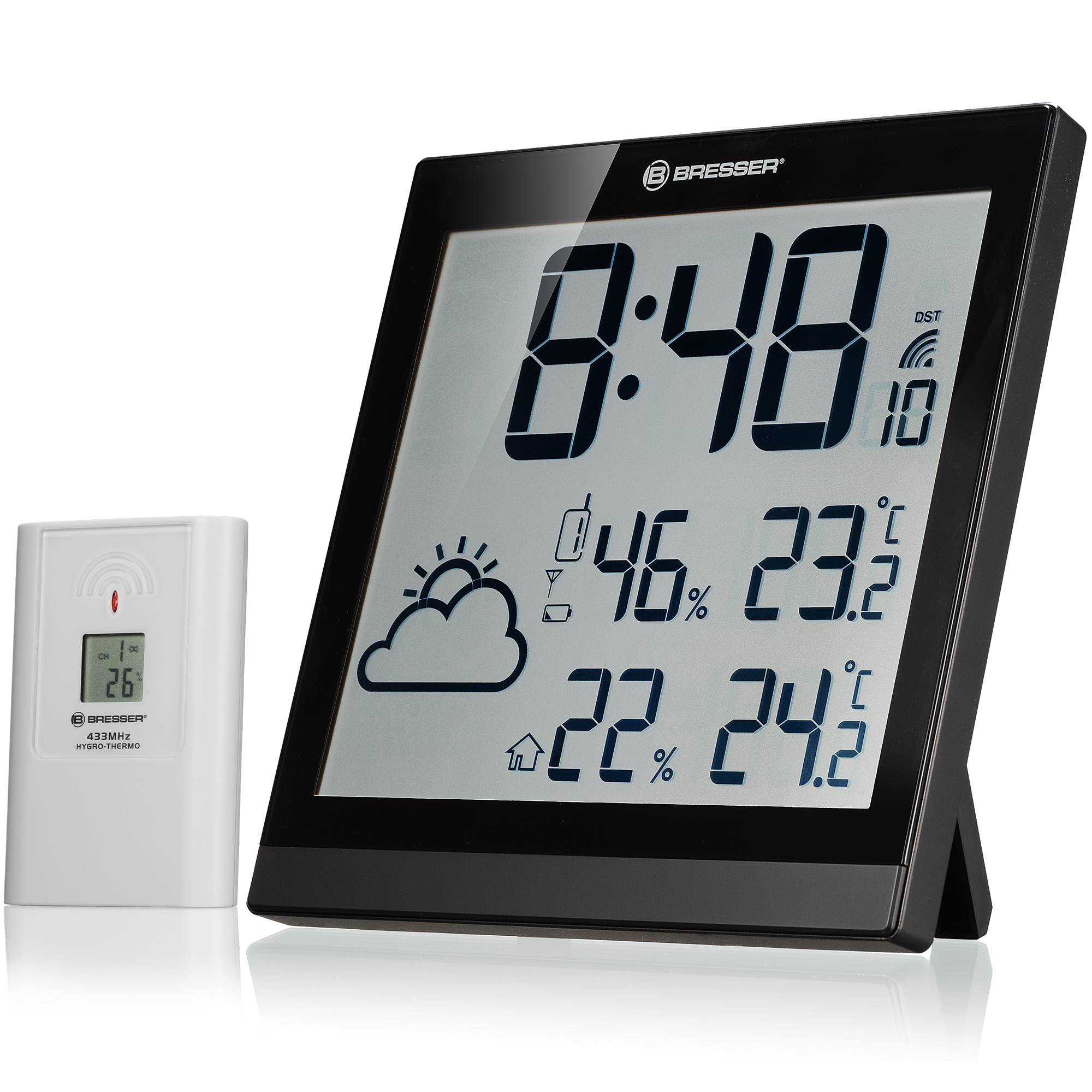 BRESSER ClimaTemp JC LCD Weather-Clock