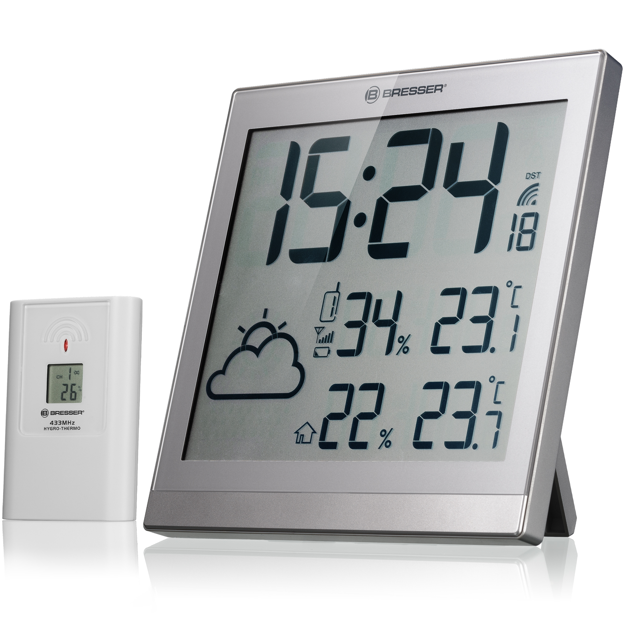 BRESSER ClimaTemp JC LCD Weather-Clock (Refurbished)
