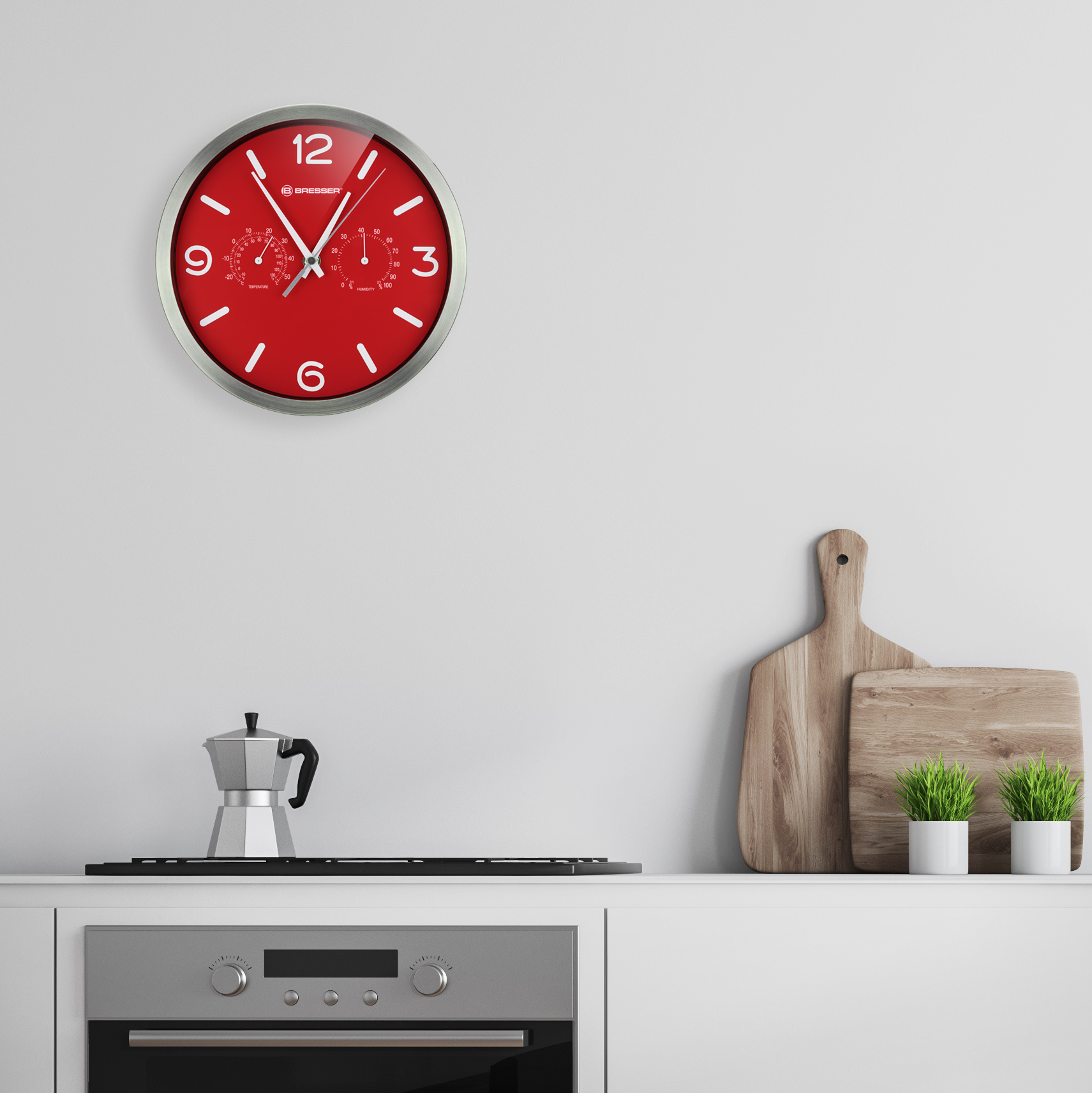 BRESSER MyTime DCF Thermo-/ Hygro- wall clock 25cm