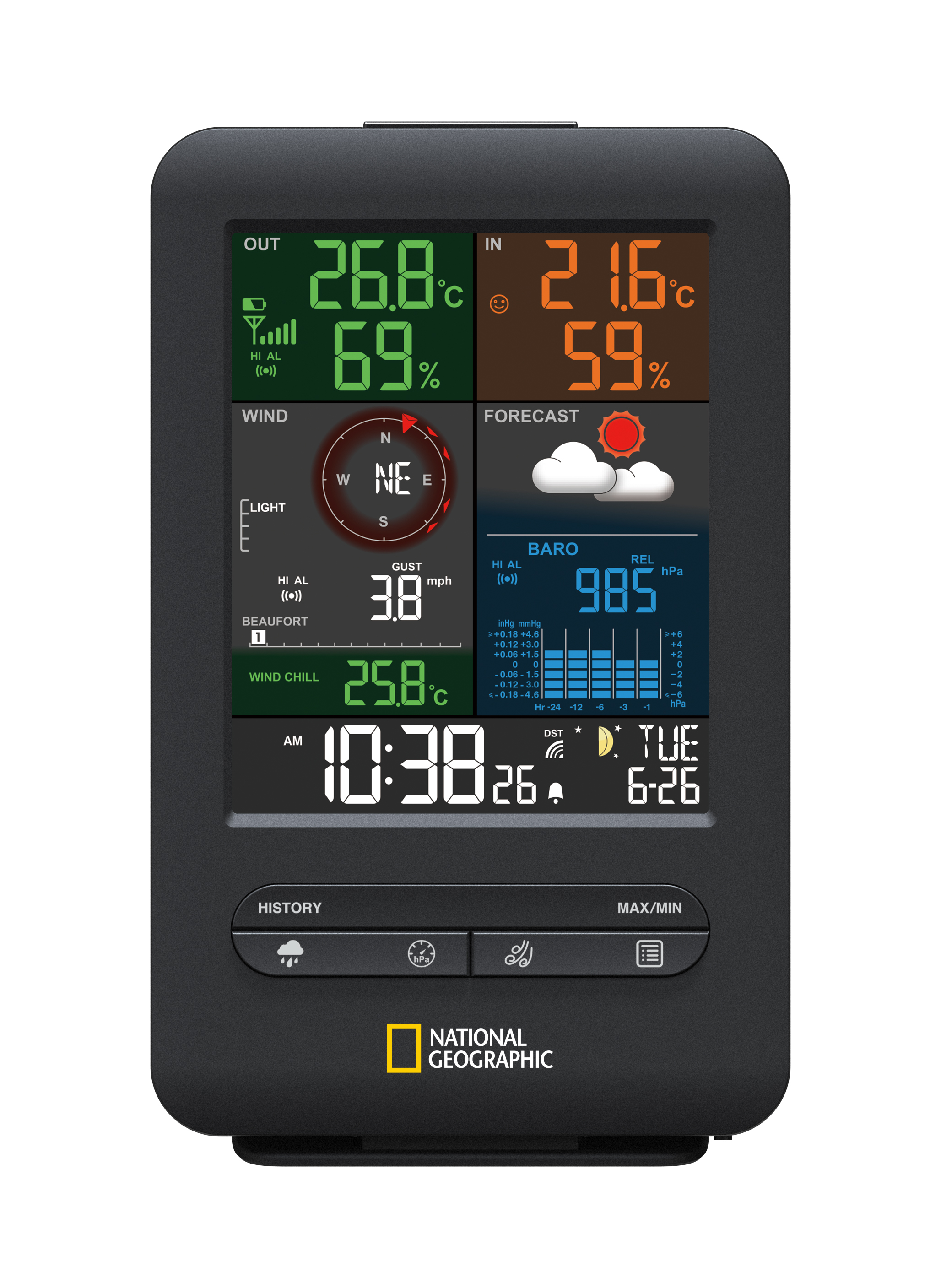 NATIONAL GEOGRAPHIC 256-Color and RC Weather Station 5-in-1