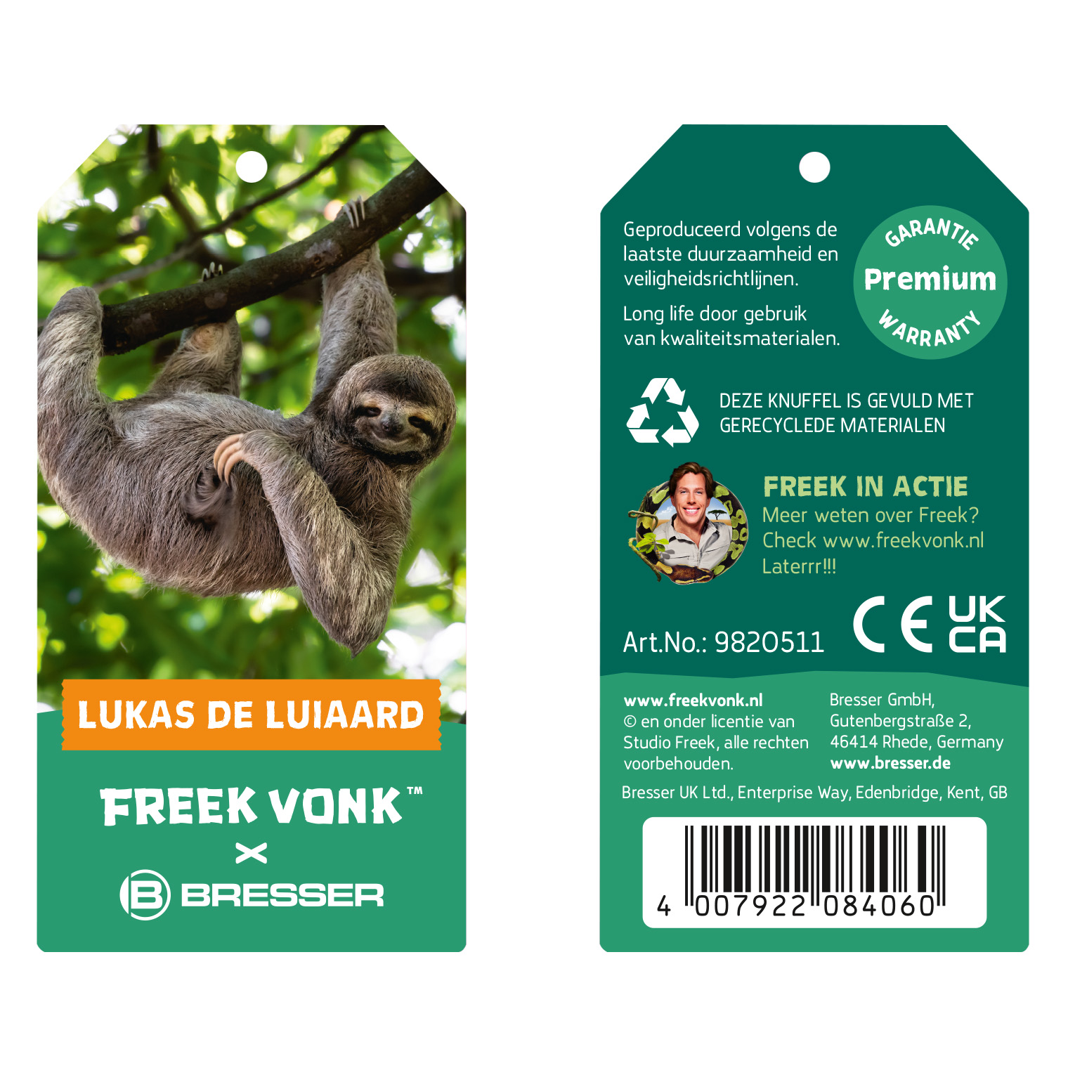 FREEK VONK x BRESSER Lukas the Sloth