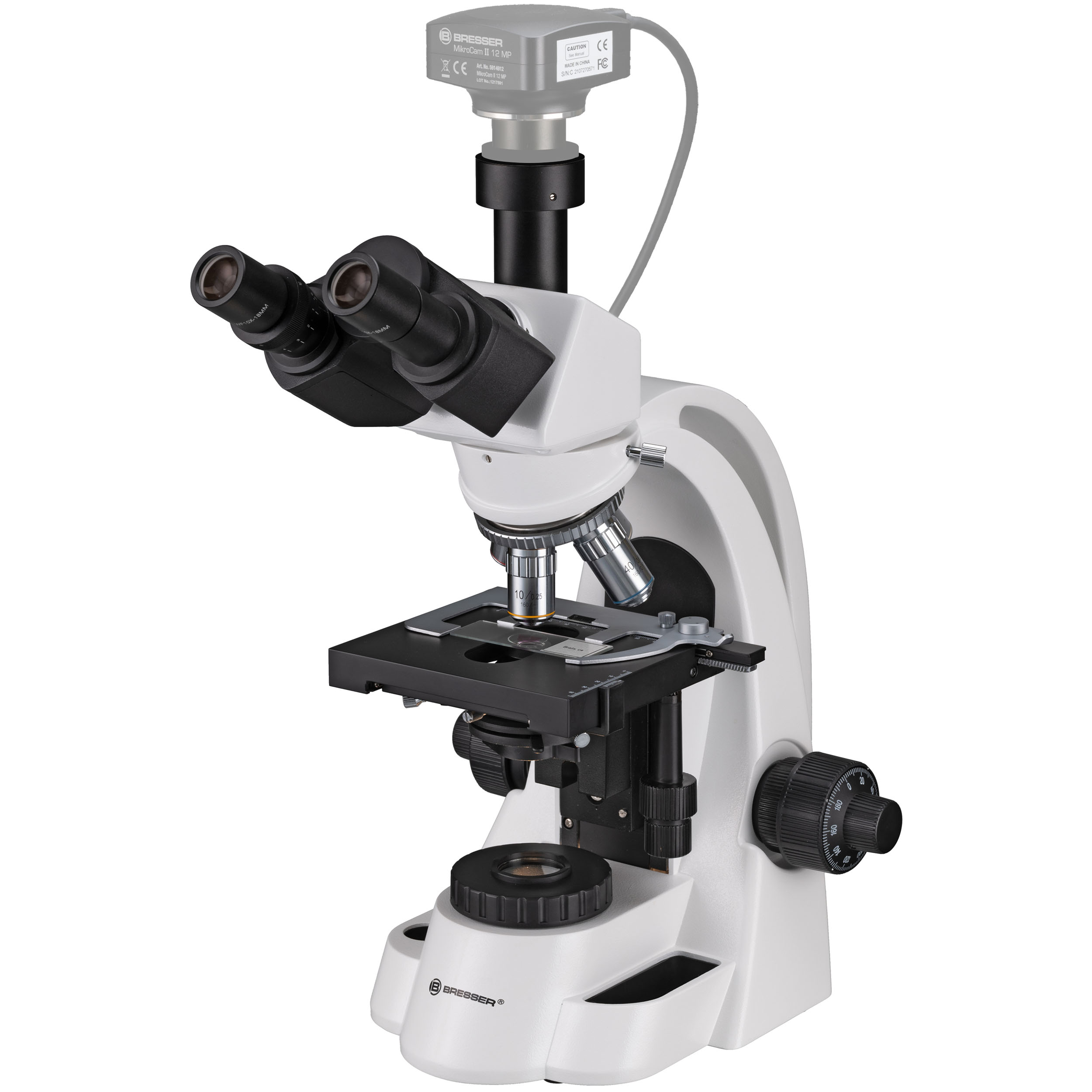 BRESSER Bioscience 40-1000x Trinocular Microscope