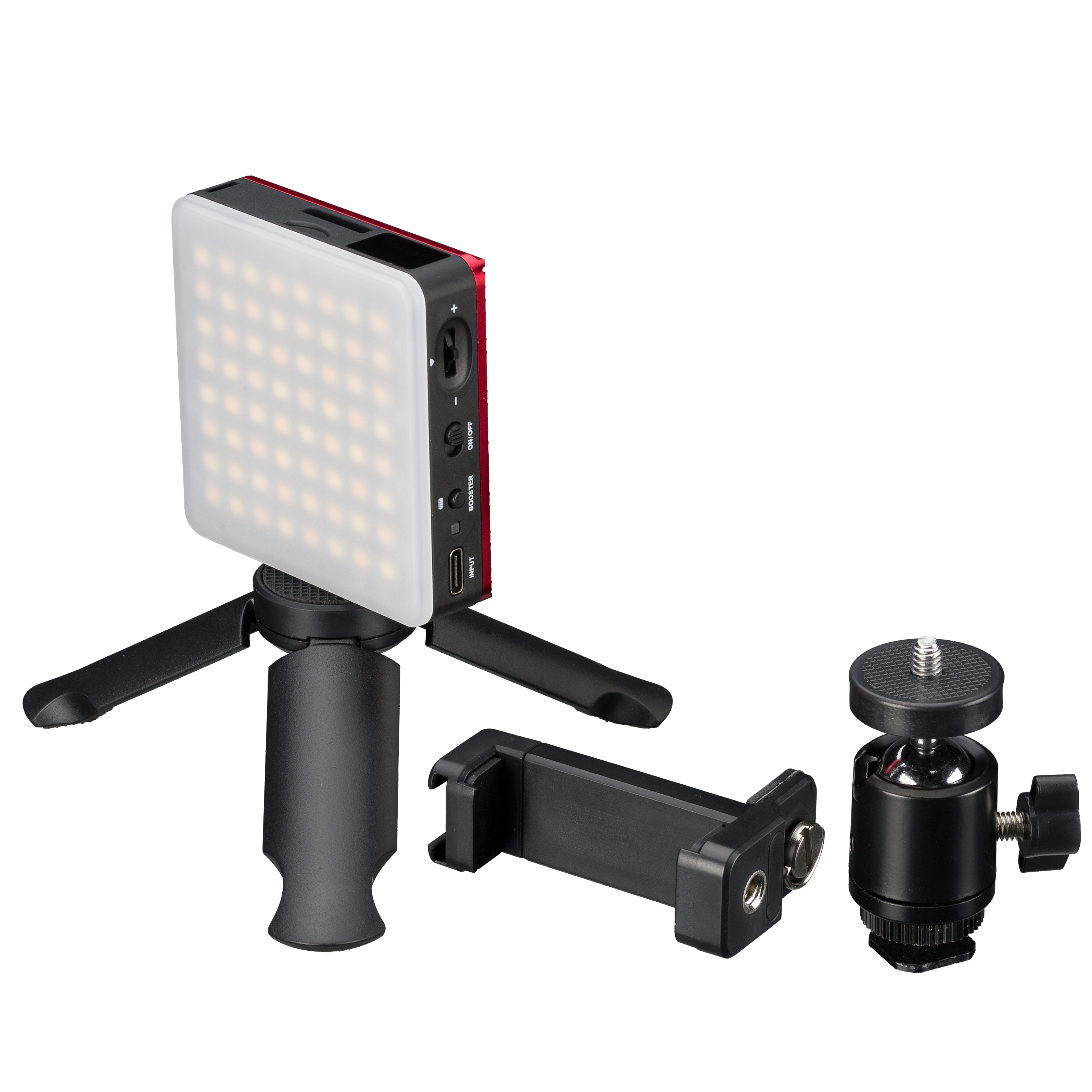 BRESSER Pocket LED 5 W Bi-Colour continuous Panel Light for on-the-go Use and Smartphone Photography