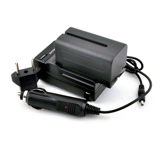 BRESSER Battery charger + 1x Battery compatible with Sony NP-F770 7.4v - 4200 m