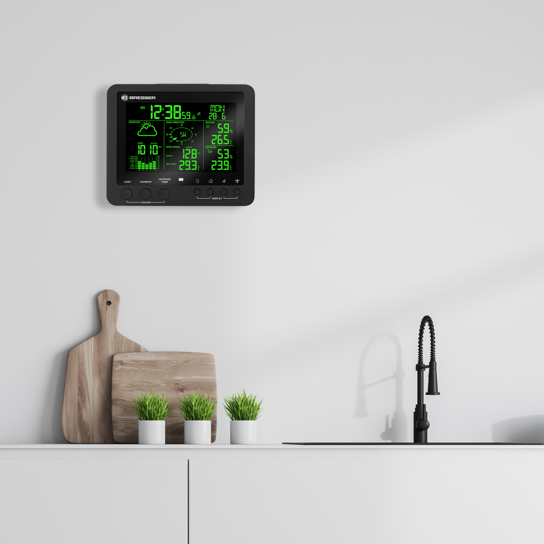 BRESSER 5-in-1 Professional Weather Station with colour change