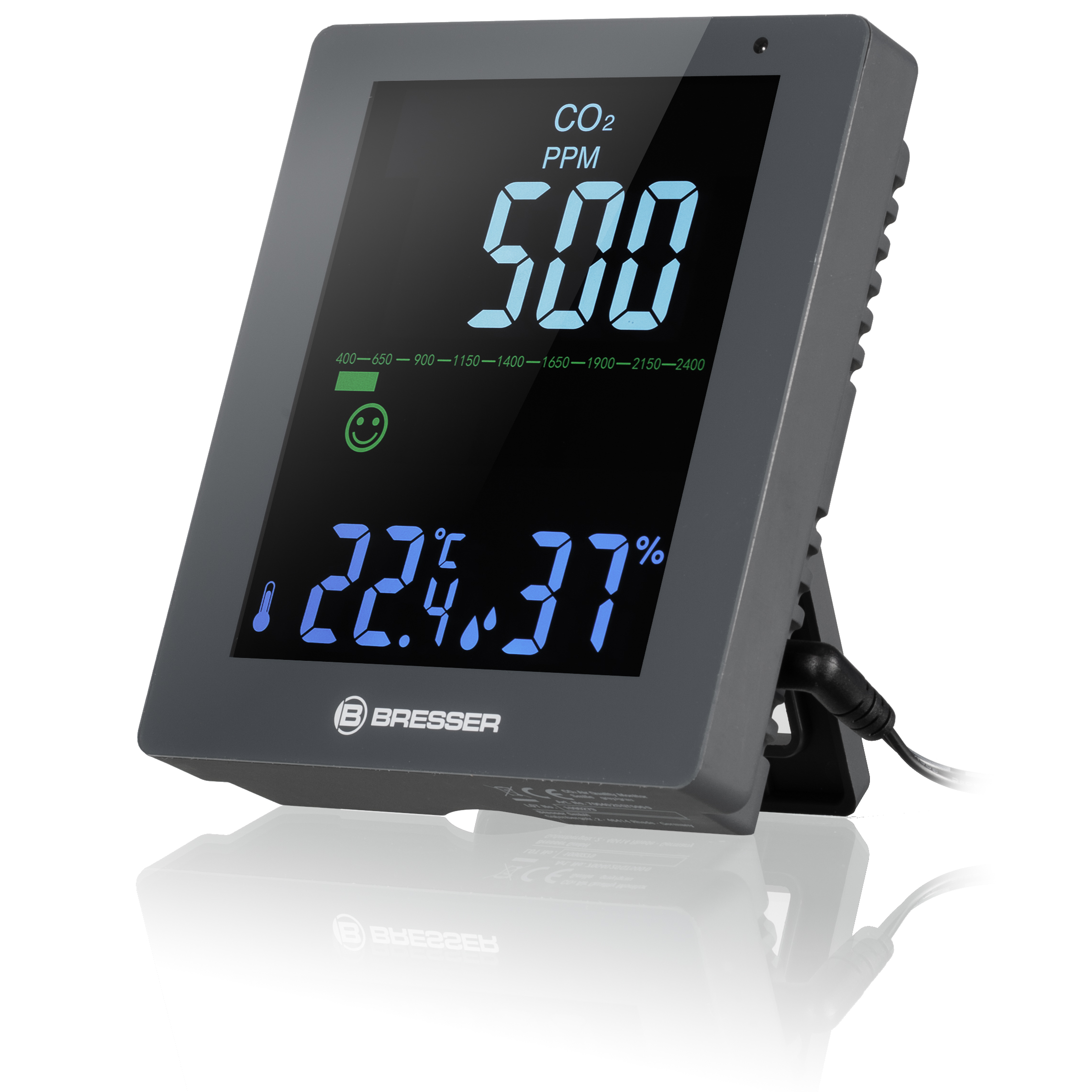 BRESSER CO² Air Quality Monitor Smile (Refurbished)