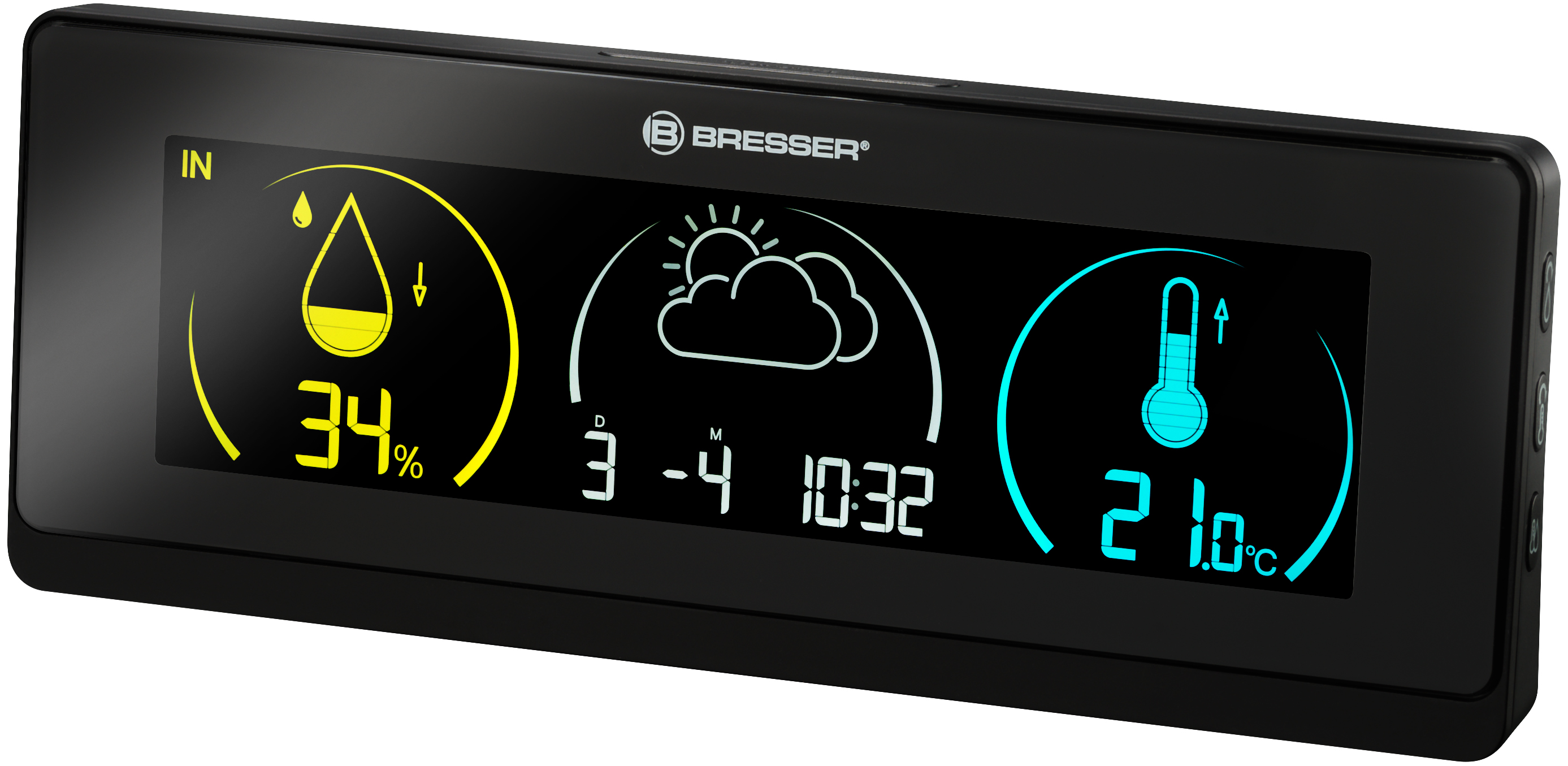 BRESSER Colour Weather Station ClimaTrend Life with colour change