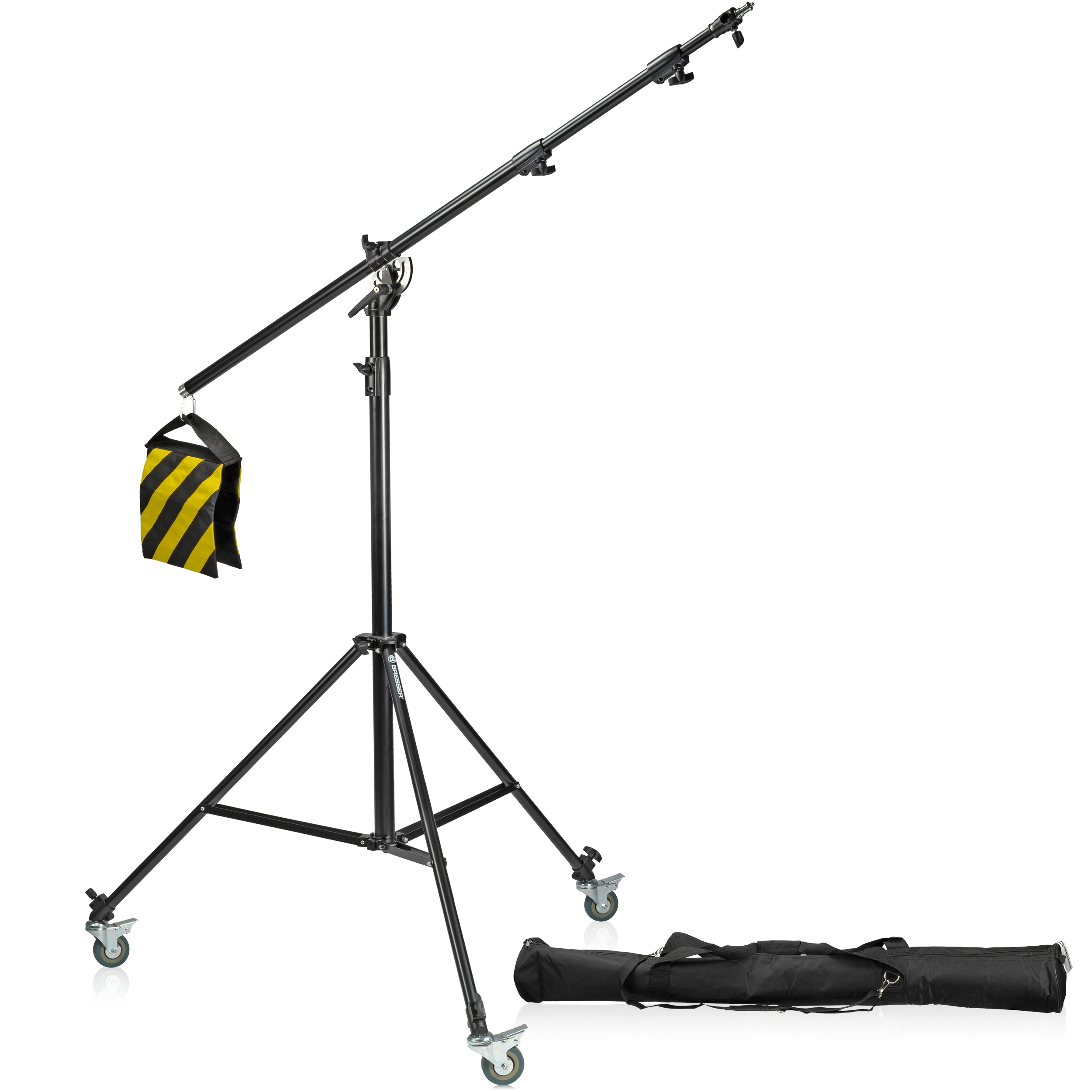 BRESSER BR-LB300 Light Stand with Swivel Arm and Wheels