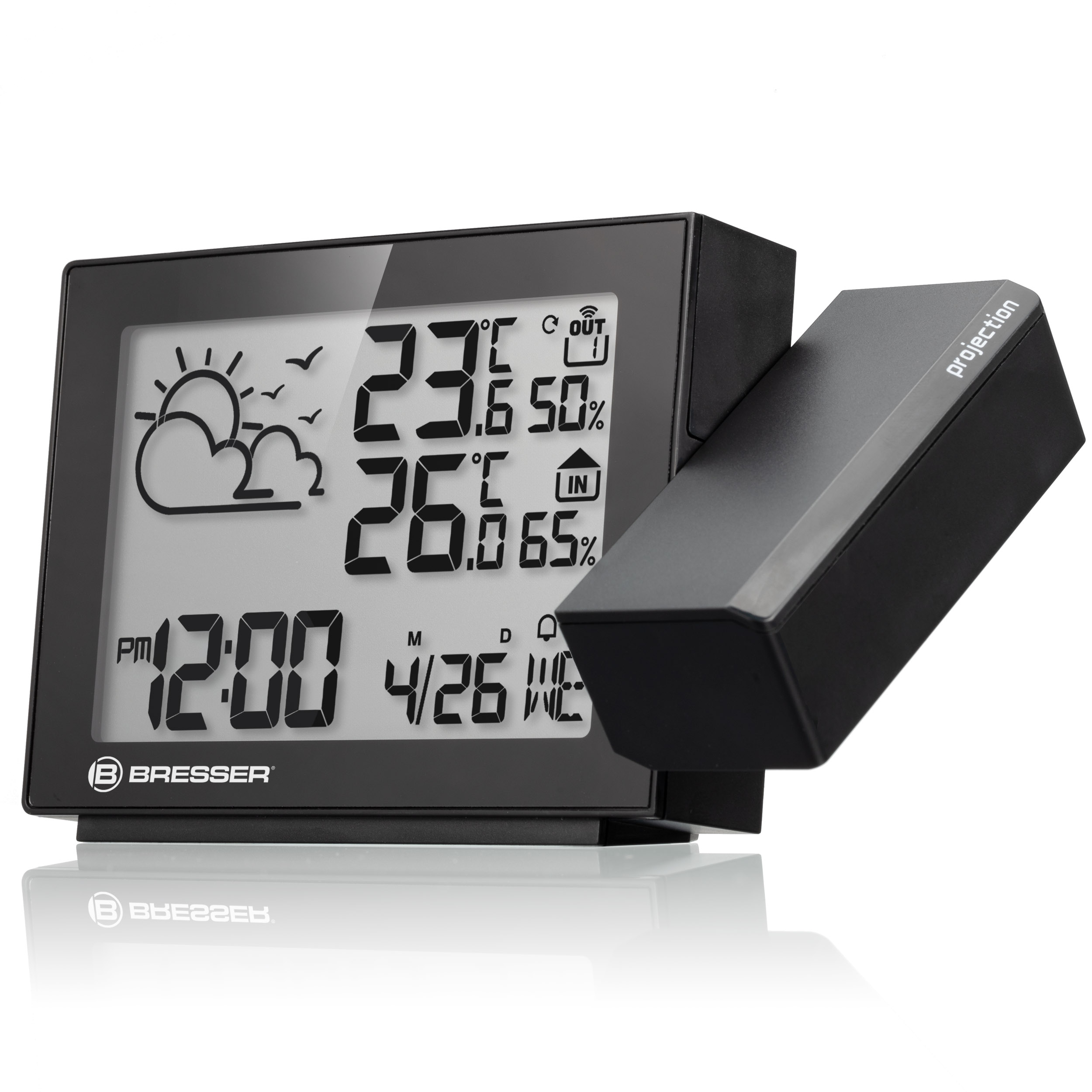 BRESSER Projection Radio-Controlled Weather Station MeteoTemp P