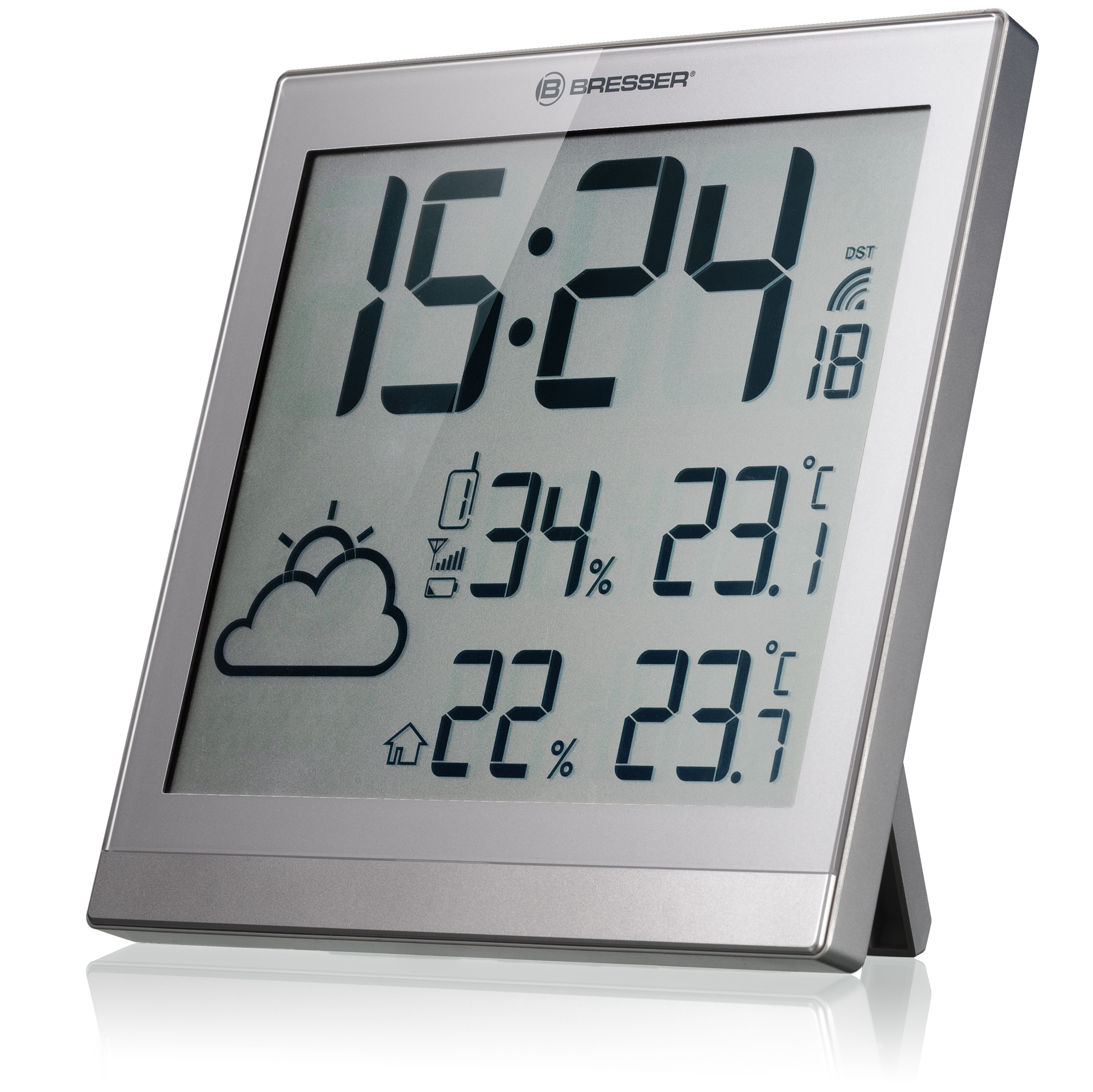 BRESSER ClimaTemp JC LCD Weather-Clock (Refurbished)